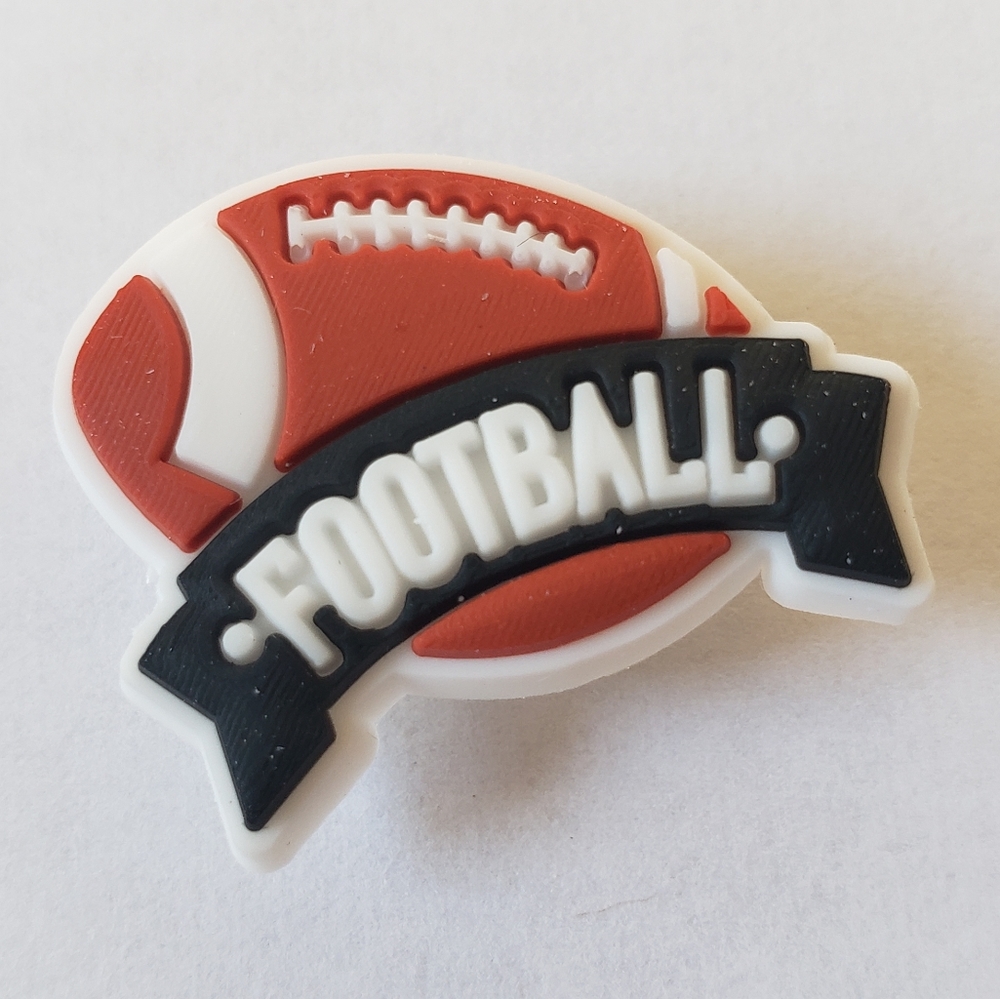 5 Football Croc Charm Accessories - Picture 1 of 2